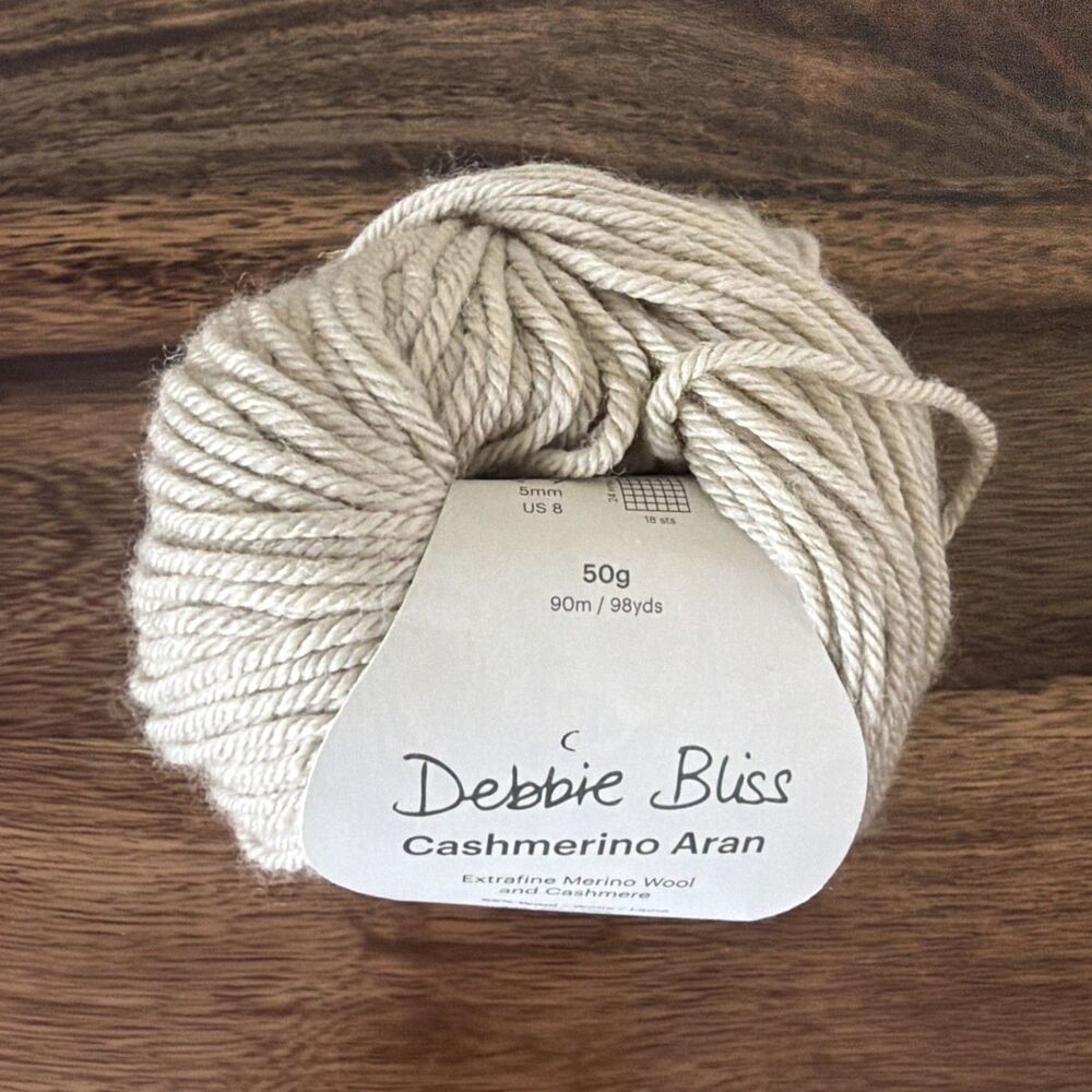Debbie Bliss Cashmerino Aran Beige Yarn 300102?Dyelot 2203
